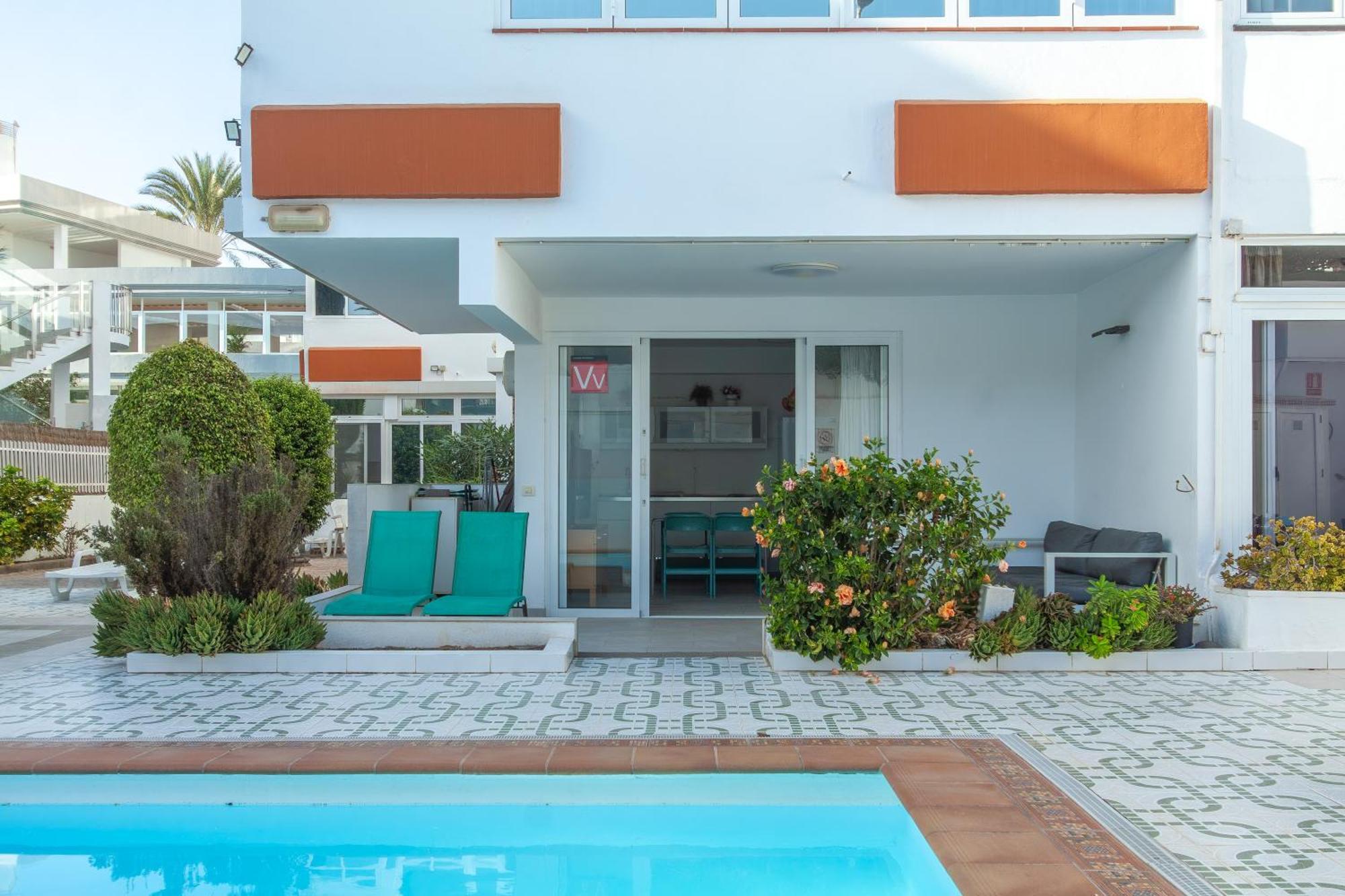 Apartamento Con Terraza Y Piscina En Playa Del Ing Playa del Inglés Esterno foto