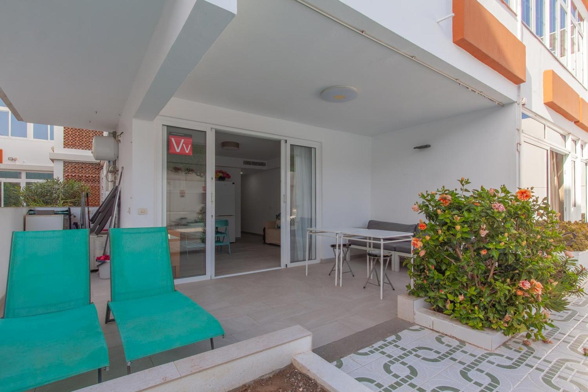 Apartamento Con Terraza Y Piscina En Playa Del Ing Playa del Inglés Esterno foto